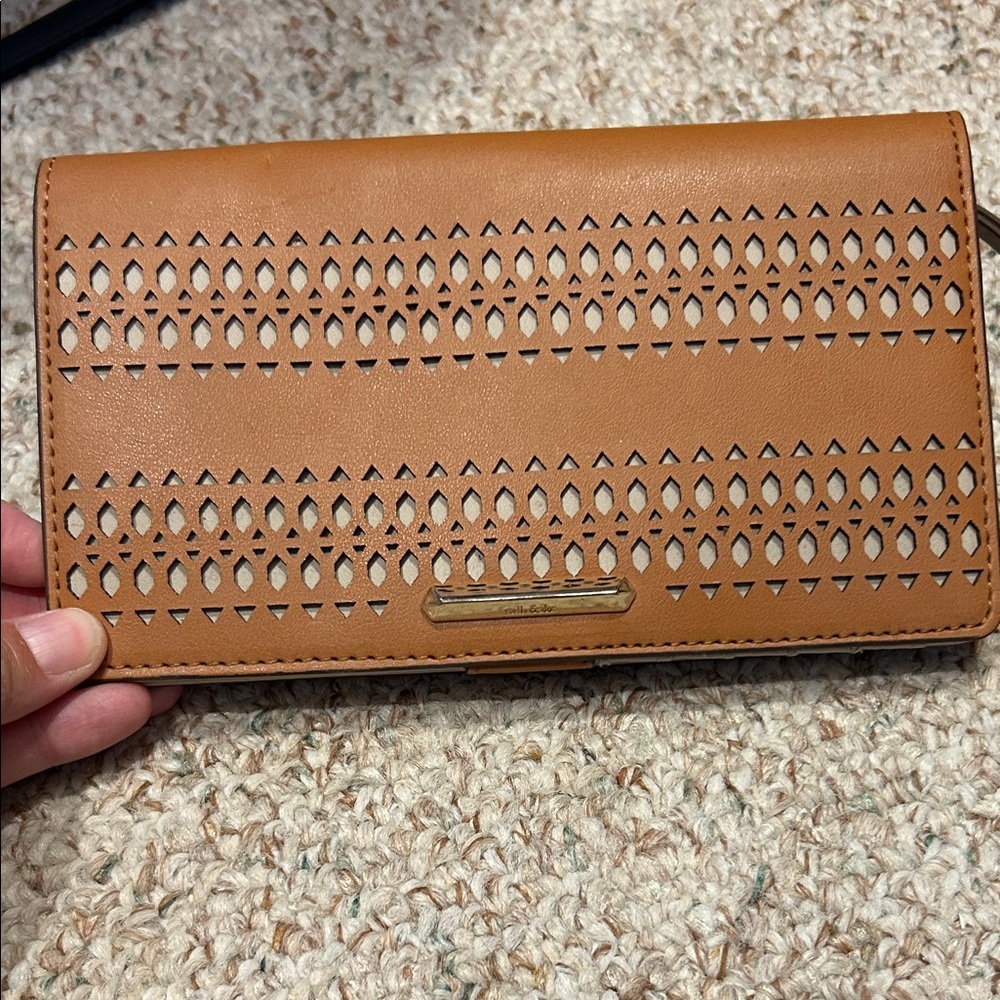 Stella & Dot Tan Cutout Women's Wallet
